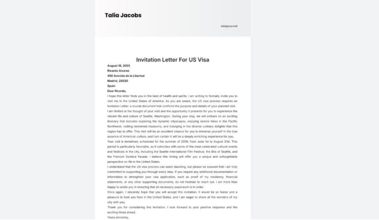 Thư Mời Xin Visa Mỹ Cần Chuẩn Bị Như Thế Nào? Hướng Dẫn Chi Tiết Từ A–Z