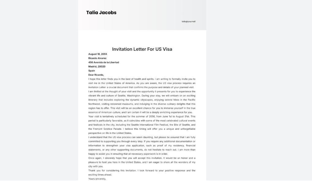 Thư Mời Xin Visa Mỹ Cần Chuẩn Bị Như Thế Nào? Hướng Dẫn Chi Tiết Từ A–Z